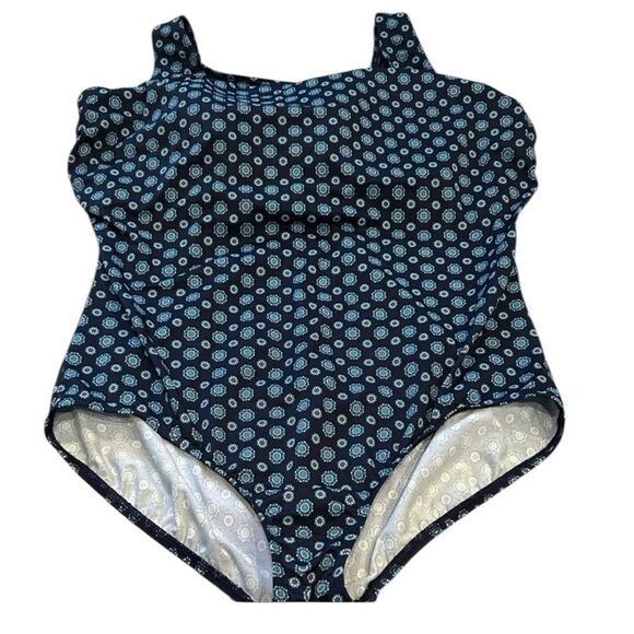 Lands' End Other - Lands' End Blue Patterned Swimwear20W